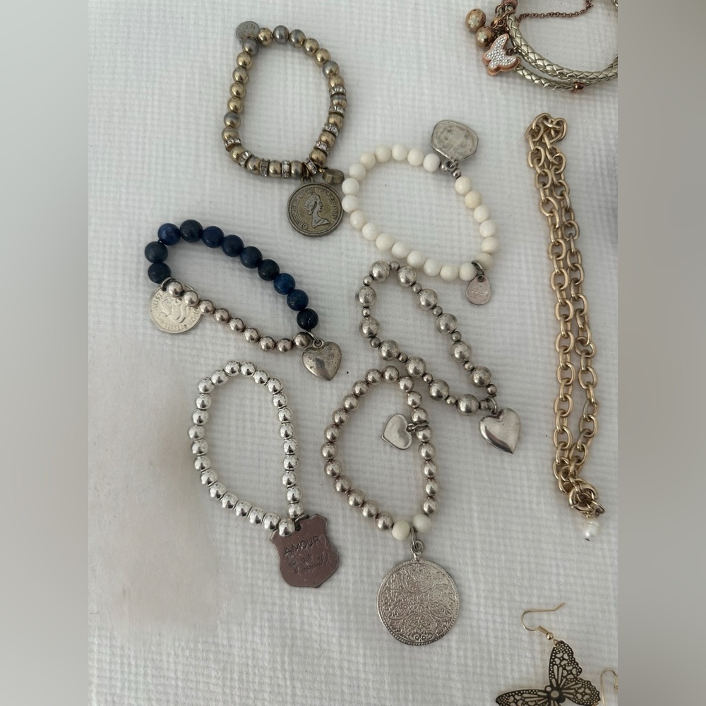 Jewelry Bundle Bracelets Bangles Necklaces Earrin… - image 6